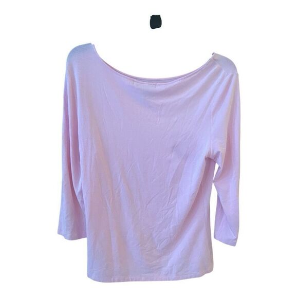 Lauren Ralph Lauren Baby Pink prep Powder pink  Basic Top Size Medium - Picture 4 of 5